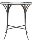 Adhira - Glass Accent Table - Black