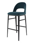 Roger - Barstool - Teal Velvet