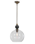 Mendota - 1 Light Glass Pendant - Pearl Silver
