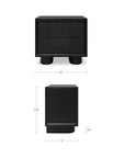 Marcelle - Accent Nightstand - Black