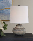 Wester - Ceramic Table Lamp - Brown,Gray