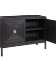 Aiken - 2 Door Cabinet - Dark Walnut