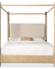 Retreat - Pole Rattan Upholstered Poster Bed With Canopy