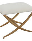 Expedition - White Fabric Small Bench