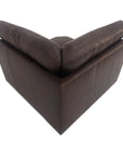 Thurlow - Corner Chair Leather - Espresso Brown