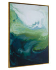 Serene Green - Framed Abstract Art