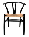Ventana - Dining Chair (Set of 2) - Black / Natural
