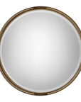 Finnick - Iron Coil Round Mirror - Gold