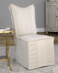 Lenore - Armless Chairs, Flax (Set of 2) - White