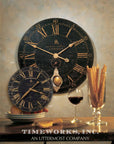 Bond Street - 30" Wall Clock - Black