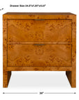Indus - 2 Drawer Chest - Burl
