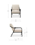 Rowe - Accent Chair - Beige / Black
