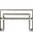Genara - Carved Console Table - Bone White