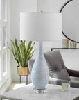 Clariot - Ribbed Table Lamp - Blue