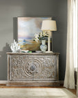 True Vintage - Melange 2-Door Accent Console - Dark Gray