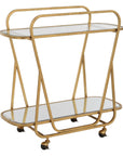 Swain - Brass Serving Cart