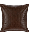 Leather Seston - 20" x 20" Pillow - Brown