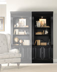 Telluride - Bunching Bookcase (With Doors) - Black