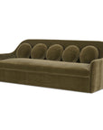 Rialto - Faux Mohair Sofa - Dark Green