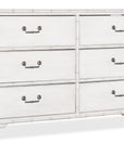 Charleston - Six-Drawer Dresser - White