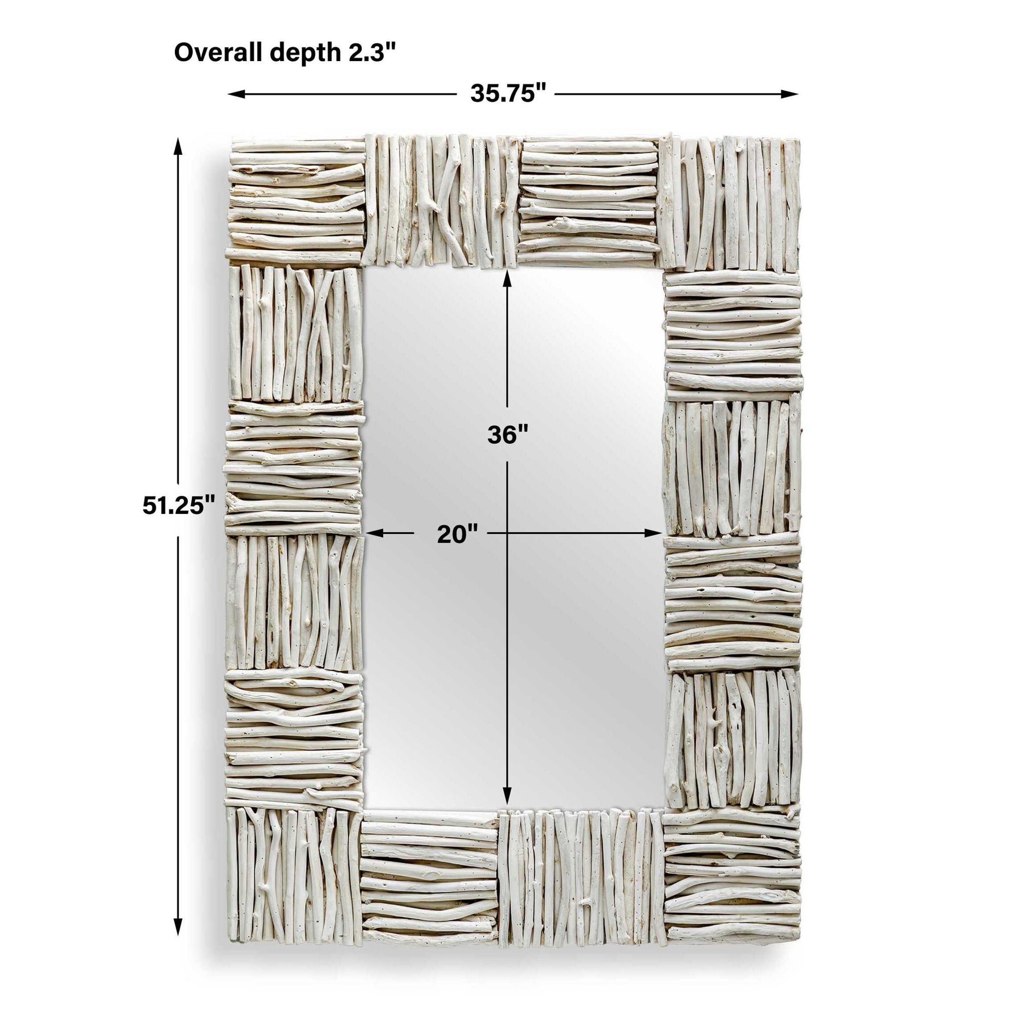 Lathey - Teak Mirror - Woodtone