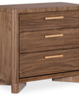 Eleana - Three Drawer Nightstand - Light Caramel