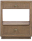 Sonnet - Two-Drawer Nightstand - Dark Gray