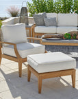 Coastal Living Outdoor - Chesapeake Ottoman - Light Brown