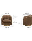 Oscy - Swivel Chair - Tan