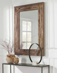 Rennick - Wood Mirror - Dark Brown