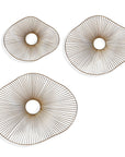 Avarie - Metal Wall Art (Set of 3) - Gold