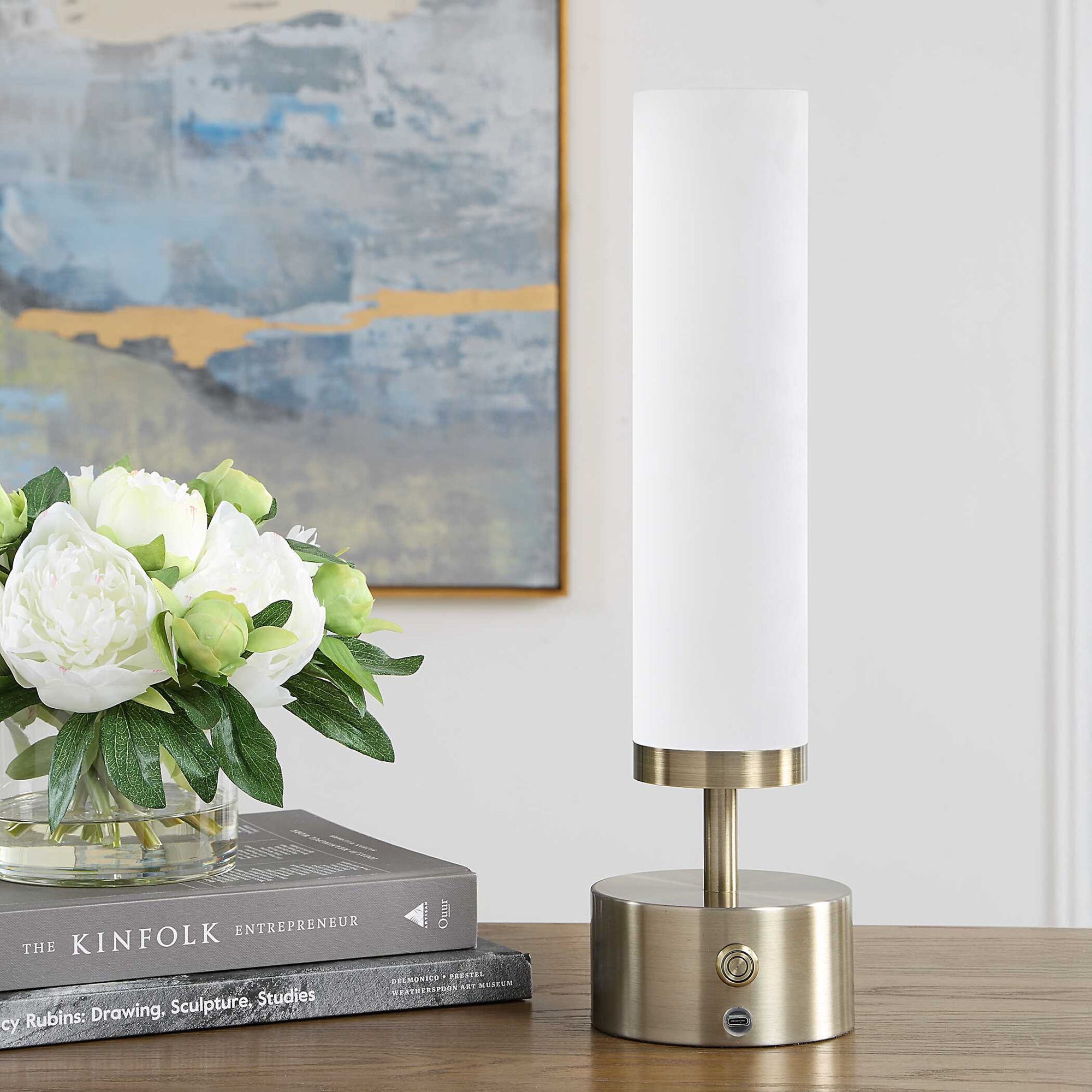 Auden - Rechargeable LED Accent Lamp - Brass,Gold