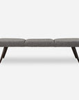 Bowtie - Charcoal Fabric Bench