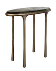 Ata - Oval Accent Table - Brass