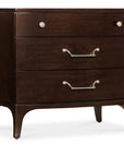 Bella Donna - 33" Three-Drawer Nightstand - Dark Brown