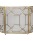 Rosen - Fireplace Screen - Gold