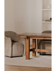 Drava - Rolling Dining Chair - Beige