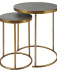 Aragon - Brass Nesting Tables (Set of 2)
