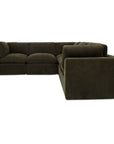 Cates - Classic L Modular Sectional - Dark Green