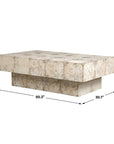 Kotoa - Bleached Coffee Table - White,Woodtone