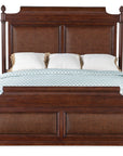Nouveau Chic - California King Upholstered Bed - Dark Brown