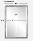 Sutton - Gold Vanity Mirror