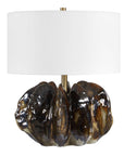 Jaudon - Glass Table Lamp - Brown