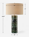 Loch - Green Glaze Table Lamp