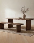 Lila - Small Dining Bench - Brown