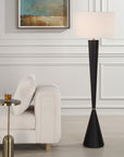 Layla - Black Tapered Floor Lamp