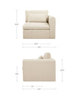 Swift - Right Arm Facing Chair - Light Beige