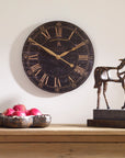 Bond Street - 18" Wall Clock - Black