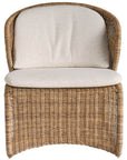 Oasis - Lounge Chair - Light Brown / White