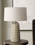 Strata - Tan Glaze Table Lamp